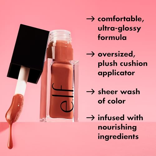 e.l.f. Glow Reviver Quad Goals Lip Oil Kit — 4 Shades, Hydrating Glossy Lips