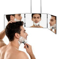 3-Way Mirror for Self Hair Cutting - 360° View Tri Fold Barber