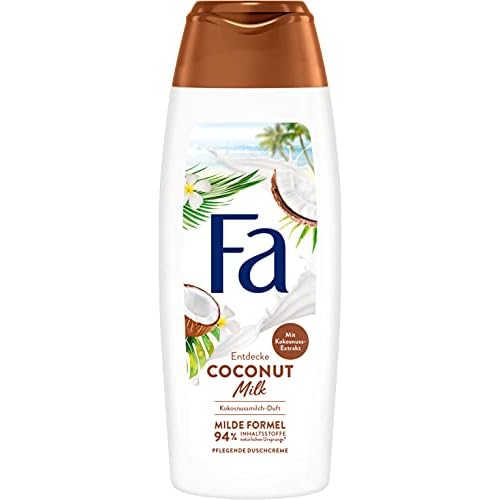 Fa Coconut Milk Nourishing Shower Cream with Natural Coconut Extract and Exotic Nourishing Fragrance of Coconut Milk 250ml
