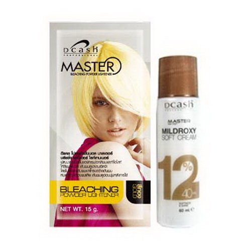 Pack of 1 Set DCASH Master Gold Color Bleaching Dye Hair Powder Lightener Lightening 1 Kit