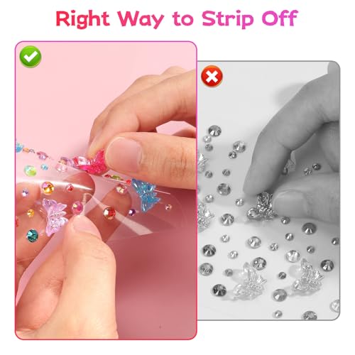 20 Sheets Face Gems Jewels for Makeup Self Adhesive Rhinestones Gems Stickers for Face Nail Eyes Decor Bling Stick on Jewels for Christmas DIY Craft, Card Decorations
