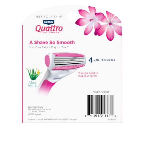 Schick Quattro Women's Razor Refills - 8 Count