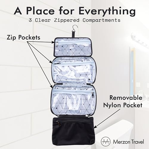 Merzon Travel All Week Kit - Large Hanging Toiletry Bag