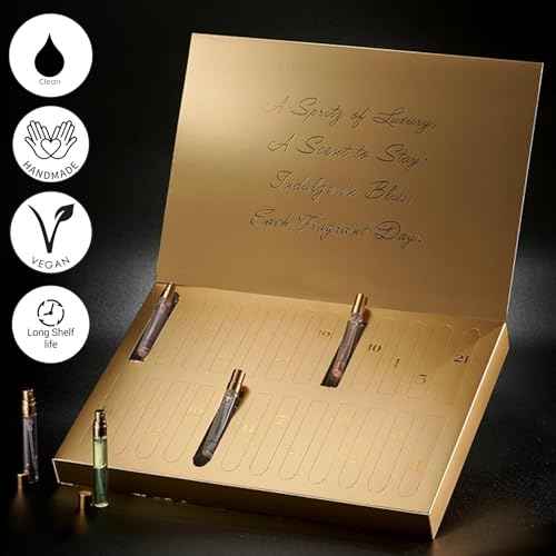 Advent Calendar 2025 Adult Women ? 24pc Perfume Gift Set for Her ? Christmas Beauty Gifts for Women, Wife, Mom, Teen Girls Floral Fragrance Sampler, Travel-Size Perfumes - Holiday Countdown Calendar