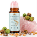 Organic Castor Oil & Frankincense Rose Quartz Roller 1.7oz