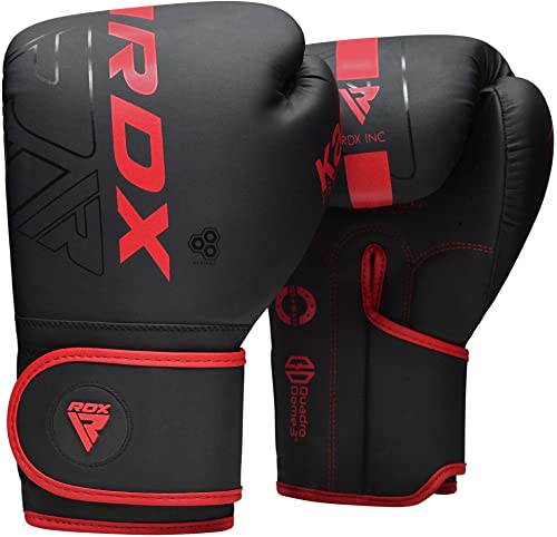 RDX Boxing Gloves Men Women, Pro Training Sparring, Maya Hide Leather Muay Thai MMA Kickboxing, Adult Heavy Punching Bag Gloves Mitts Focus Pad Workout, Ventilated Palm