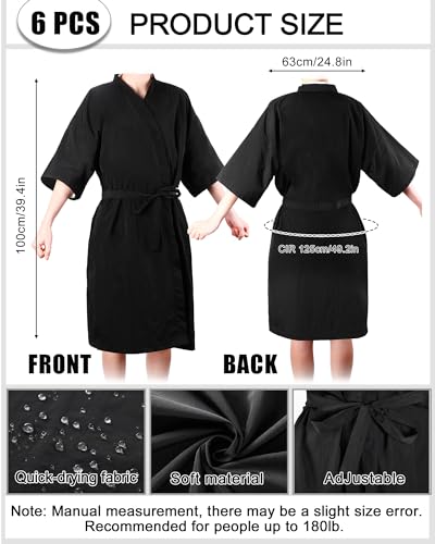 Toulite 6-Pack Salon Client Robes | 40" Hair Cutting Capes