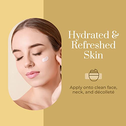 Clear Beauty 24K Gold and Collagen Daily Face Moisturizer - Reduces Age Spots, Fine Lines & Wrinkles, Lifting & Firming Day Cream - Cruelty Free Korean Skin Care For All Skin Types