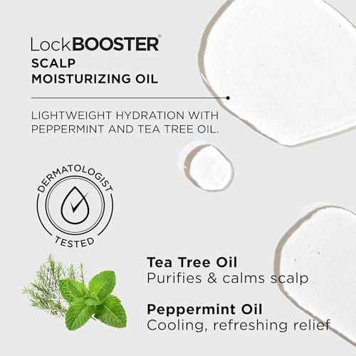 Style Factor LockBOOSTER Scalp Moisturizing Oil ? Lightweight Hydration with Peppermint & Tea Tree Oil for revitalizing Braids, Locs & Twists ? Soothes, Nourishes and Supports Scalp Care ? 4 oz