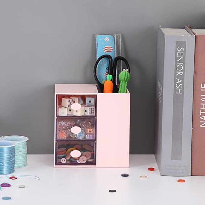 3-Tier Hair Accessories Organizer with Brush Holder