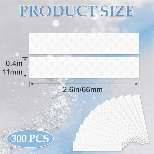 PAGOW 300Pcs Lash Lift Paper Strips - Disposable Eyelash Perm Covers