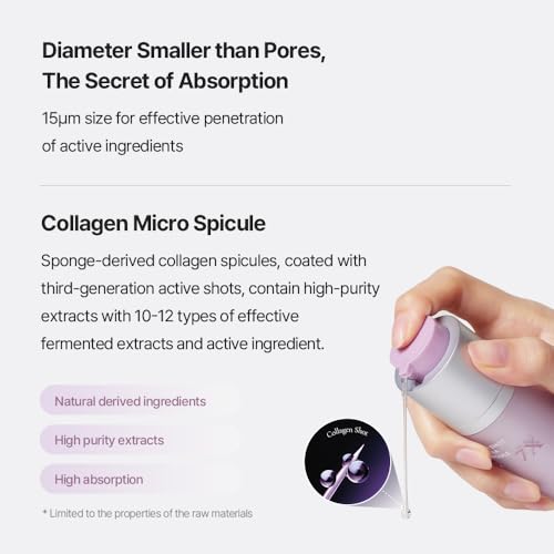 AROCELL Super Shot Coltra Ampoule 7X 30ml/1.01 Fl Oz ? Korean Collagen Micro Shot Ampoule for Hydrating, Moisturizing, Elasticity Boosting, Pore Care, Wrinkle Care, Lightweight Fast Absorbing Skincare
