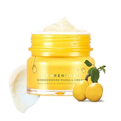 [FORENCOS] Wonderwerk Marula Cream 1.69 fl. oz. (50ml) - Containing Marula Oil & Hoeny & Proplis Extracts & Hyaluronic Acid, Deep Moisturizing and Nourishing Facial Cream