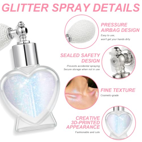 Body & Hair Glitter Spray - Sparkling Pink Shimmer Powder