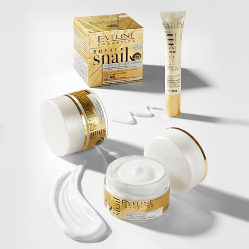 Eveline Cosmetics Royal Snail Mucin Concentrated Lifting Cream 50+ RIGIN Peptides Skin Regeneration