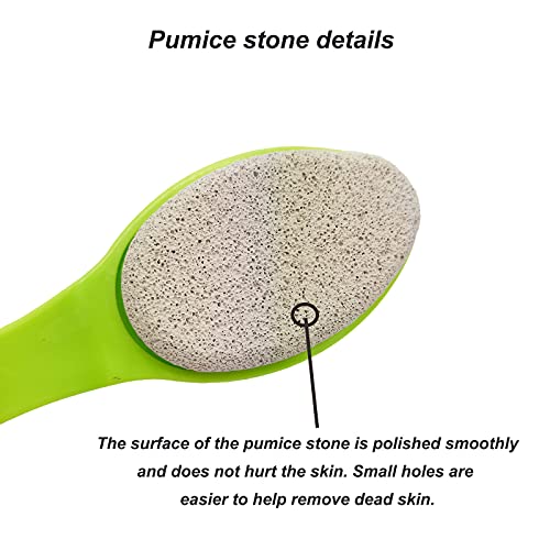 WAFJAMF Foot Stone Brush Exfoliating Brush Shower Foot Srubber with Pumice(1 PCS Green)