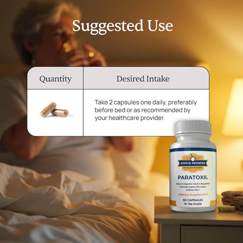 Paratoxil Gut Health Capsules with Psyllium & Black Walnut - Digestive Support