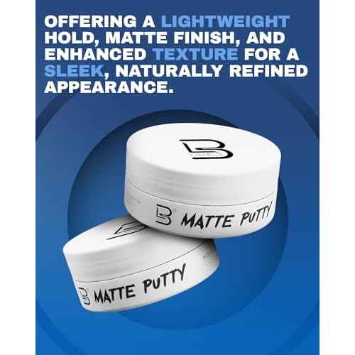 L3 Level 3 Matte Putty - Grooming Hair Product for Women and Men - Hair Texturizing Putty with Matte Finish