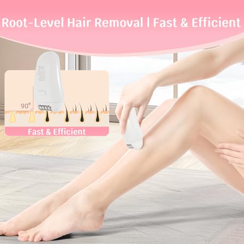 YHC Epilator for Women ? Cordless 2-in-1 Hair Removal with 32 Tweezers, Rechargeable Electric Shaver for Legs, Arms & Body