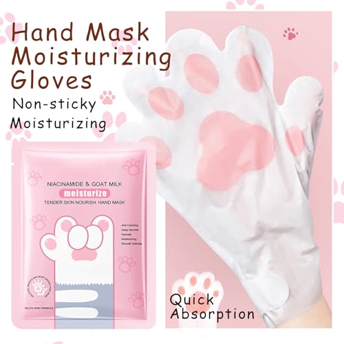 Hydrating Exfoliating Hand Mask Gloves for Dry Cracked Hands - 6 Pairs