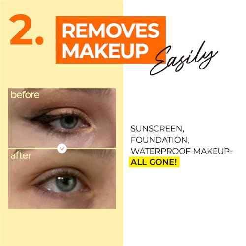 numbuzin No.1 Cleansing Oil | Easy Peasy Cleansing Oil | Makeup Removing Facial Cleanser | Ingredients from Corn, Macadamia Seed | Waterproof Makeup, Blackhead Care| Lightweight | 6.76 fl. oz.