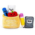 6-Piece Plush Stationery Set with Storage Basket - Classroom Decor