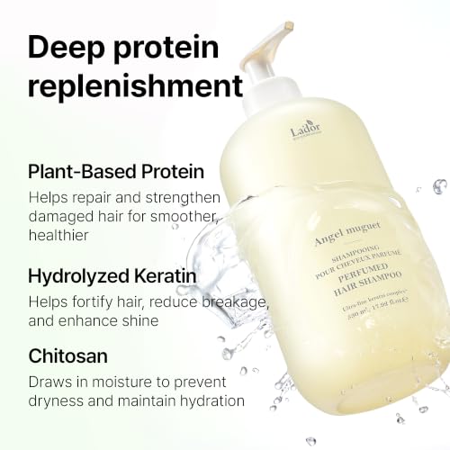 LA'DOR Perfumed Shampoo with Hydrolyzed Keratin for Damaged Hair - 530ml