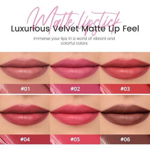 Matte Crayon Lipstick Pen Set - Waterproof Long Lasting