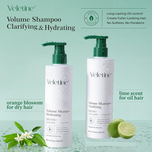 Veletine Volumizing Shampoo for Fine & Oily Hair - 240ml