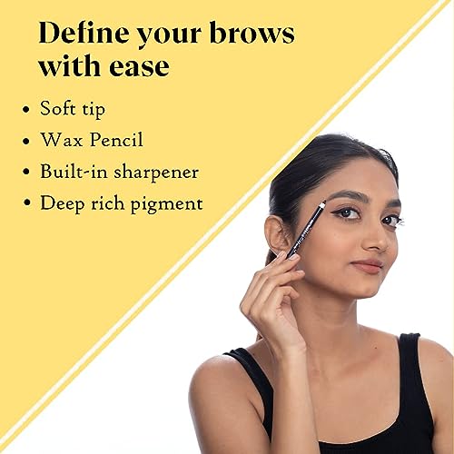 Dazller Eyebrow Pencil - Precision Black, 8-Hour Wear