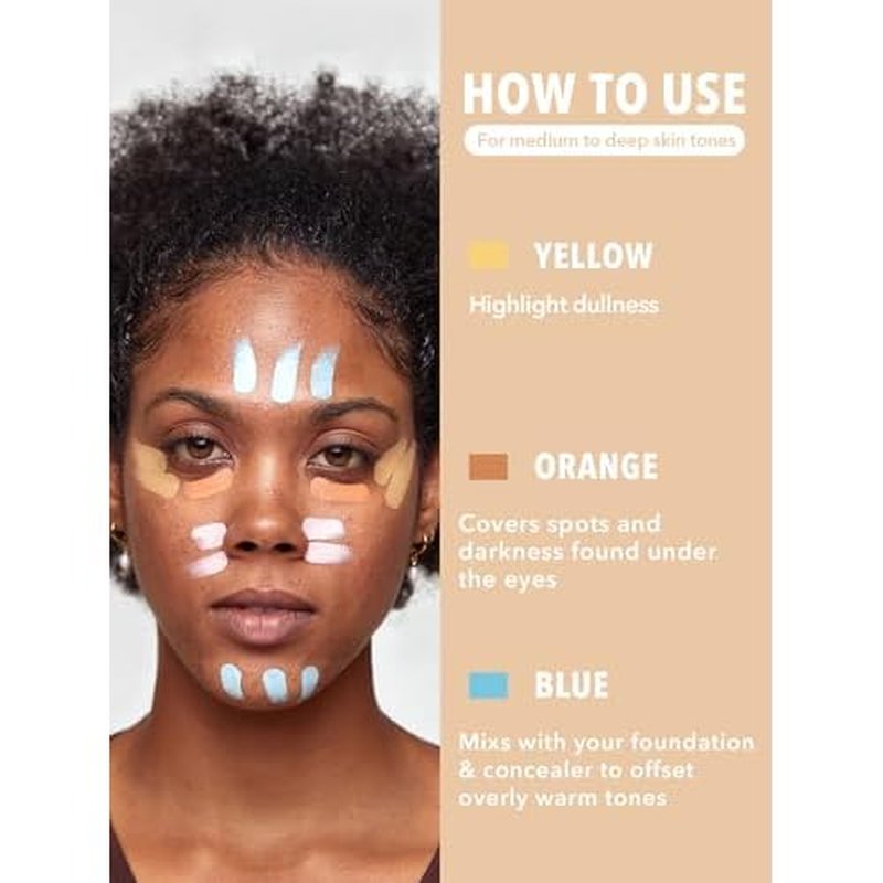 SHEGLAM Like Magic Color Correcting Concealer Corrector Liquid Concealer Long Lasting Brightening Full Coverage Weightless All-Day Hydrate Concealer-White