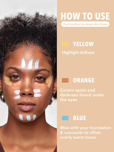 SHEGLAM Peach Color Correcting Concealer Liquid Full Coverage Long Lasting 3.8oz