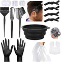 Hair Dye Kit 18Pcs with Bowl, Brush & Clips