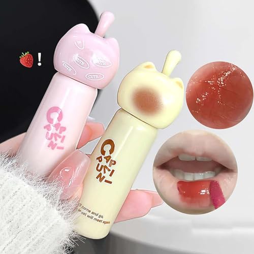 Hydrating Lip Gloss with Cute Cat Design - 4 Colors