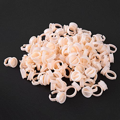 100pcs Silicone Adhesive Rings for Eyelash & Nail Art