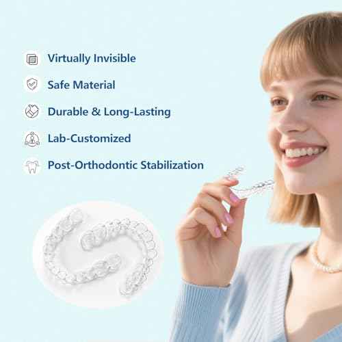 Custom Retainer, Clear Replacement Dental Retainers for Teeth, BPA & Latex-Free, for Adults & Teens (Upper & Lower Teeth Set)