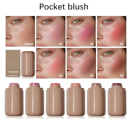 Matte Blush Stick Buildable Creamy Blush - Neutral Peach