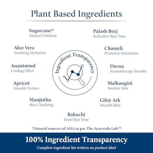 Blue Nectar AHA Exfoliating Face Serum with Plant Based Glycolic Acid from Sugarcane for Deep Exfoliation|AHA Peeling Solution for Blackheads & Tan Removal|10 Min Facial Exfoliation (14 Herbs,1Fl Oz)