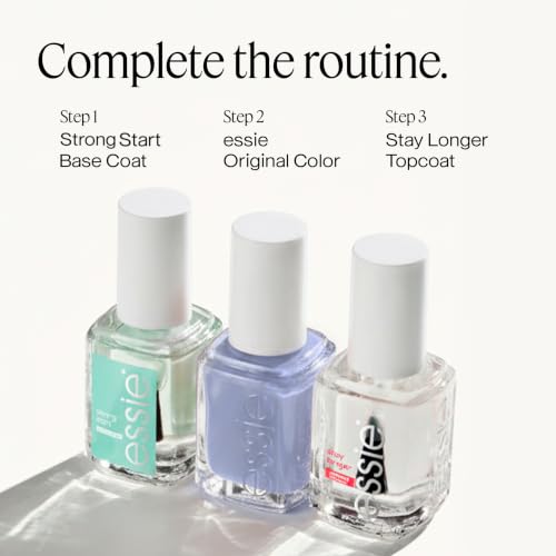 essie Nail Polish, Bikini So Teeny - Sparkling Blue Glossy Shine, 0.46 oz