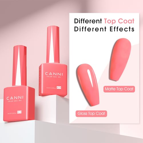 CANNI Pink Gel Nail Polish 9ML Soak Off UV LED