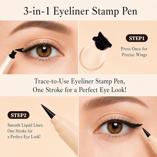 Winged Eyeliner Stamp 3-in-1 Liquid Liner & Wing Stencil