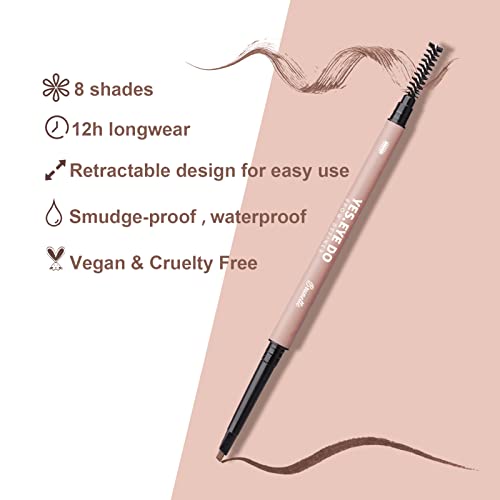 Light Grey Eyebrow Pencil for Grey Hair – Hair-Like Strokes