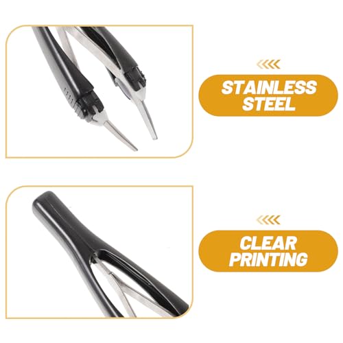 Lurrose Automatic Elastic Eyebrow Tweezer Retractable Tweezer for Eyebrow Removal (Color Random)