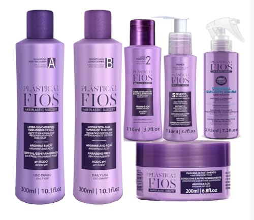 Plastica dos Fios 6-Piece Brazilian Keratin Hair Repair Kit