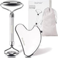 Stainless Steel Face Roller and Gua Sha Set