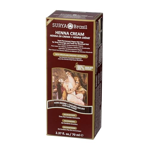 Surya Brasil Henna Dark Brown Hair Dye Cream - Natural