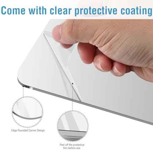 Magnetic Locker Mirror | 7x9in Acrylic - Unbreakable | Sleek Frameless | Glassless Safety Kids Mirror with Rounded Corners | Strong Back Magnet for School Lockers, Refrigerators, Offices & Toolboxes.