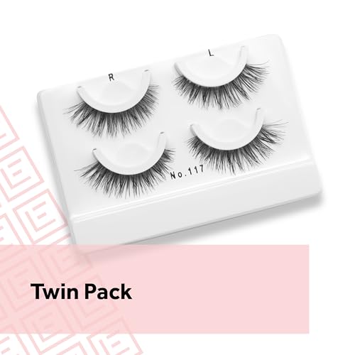 Eylure Pre-Glued Wispy Eyelashes No. 117 - Twin Pack