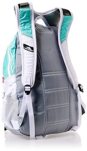 High Sierra Loop Backpack, Travel, or Work Bookbag with tablet sleeve, One Size, Aquamarine/White/Ash