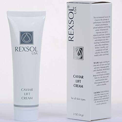 REXSOL Caviar Lift Cream | Contains Prunus Amygdalus Dulcis Oil, Glycerin, Beeswax & Caviar Extract | Improves your skin¡¯s elasticity and tone| Utmost hydration and firming action(54 gr/2 fl oz)